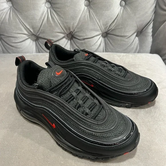 Nike | Shoes | New Nike Air Max 97 Black University Red 